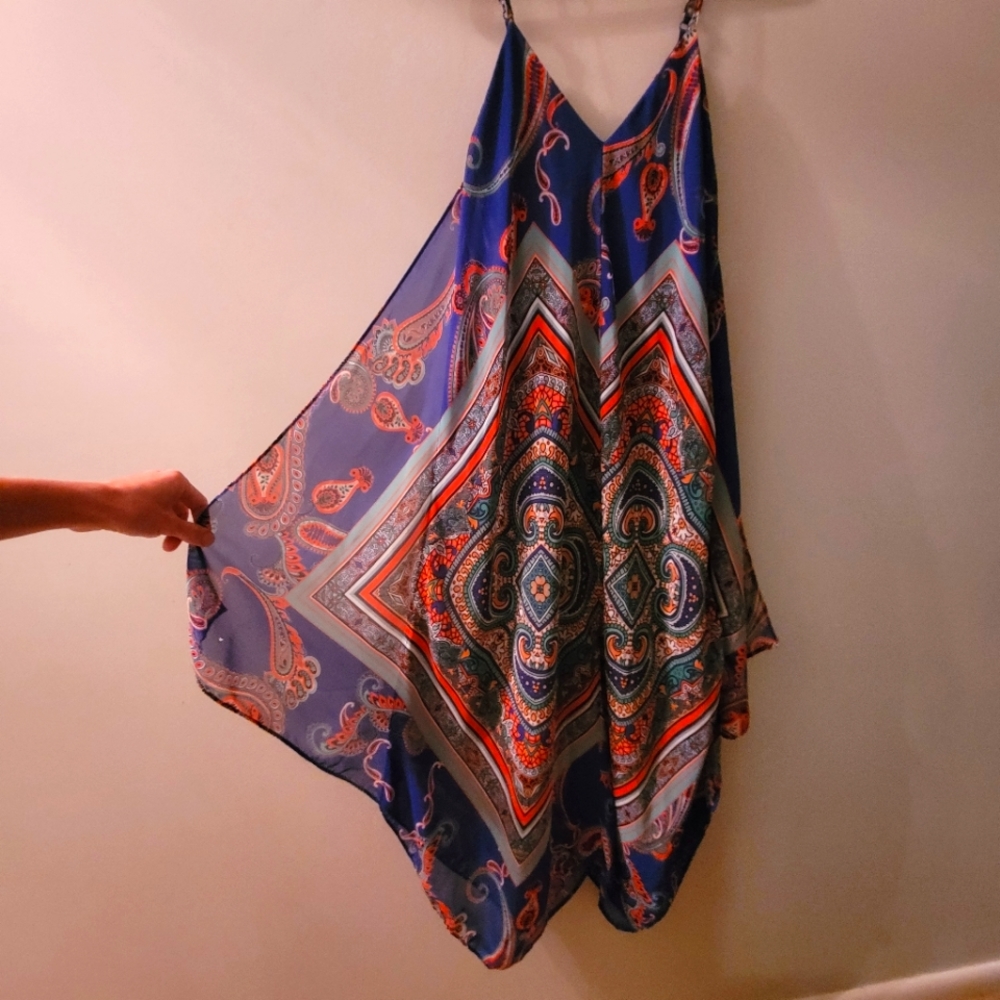 Paisley bohemian flowy dress